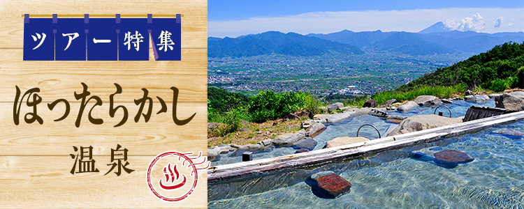 日帰りバスツアーで行く ほったらかし温泉