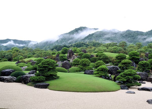 足立美術館　枯山水庭