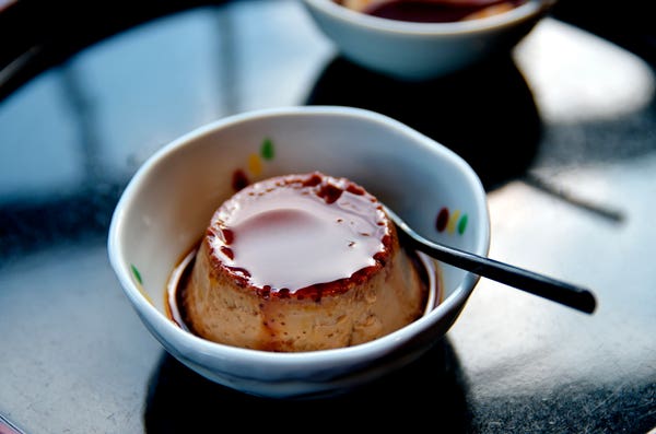 地獄蒸しプリン