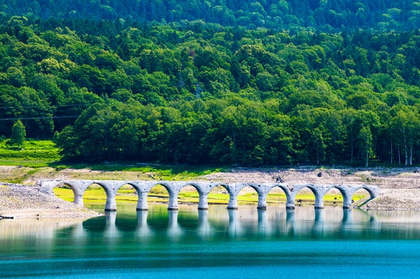 ウシュベツ展望台からの景色