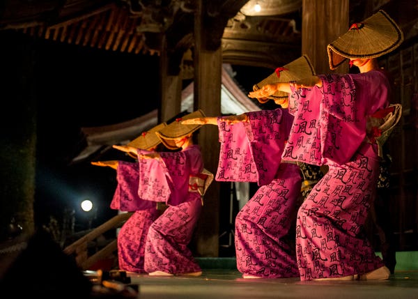 おわら風の盆の踊り手