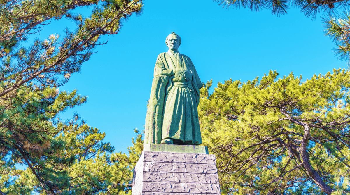 桂浜公園・坂本龍馬像