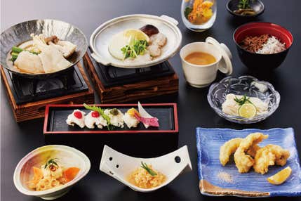 <兵庫>本場の鱧をご堪能 旬を迎えた夏の高級食材 「淡路島ハモ会席」と南淡温泉「潮騒の湯」ご入浴【緑が丘・西神中央・明石出発】