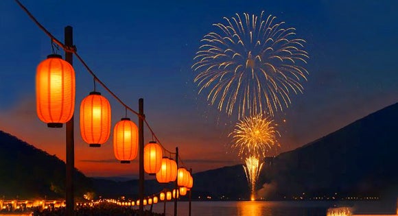 ＜新宿発・西船橋発＞ 湖面を彩る大輪の花！西湖竜宮祭・花火大会 と 標高2305ｍの絶景！夕暮れの富士山５合目　そして、御殿場高原ビールで豪華50種ブッフェの昼食2