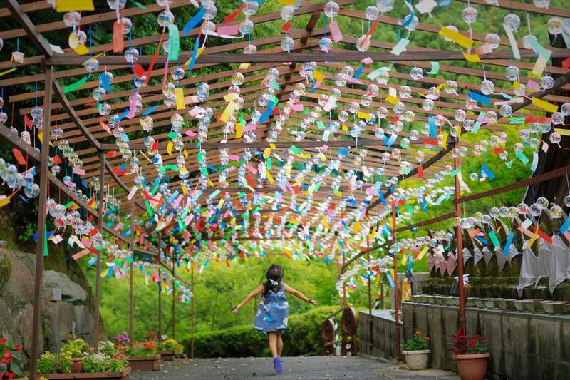 【光・下松・徳山発】山王寺風鈴祭りと紫陽花咲く福智山ろく花公園 日帰り1