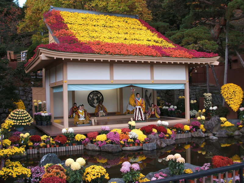 【秋田市内発】 あしかがフラワーパーク「光の花の庭」と第70回二本松菊人形展 2日間3