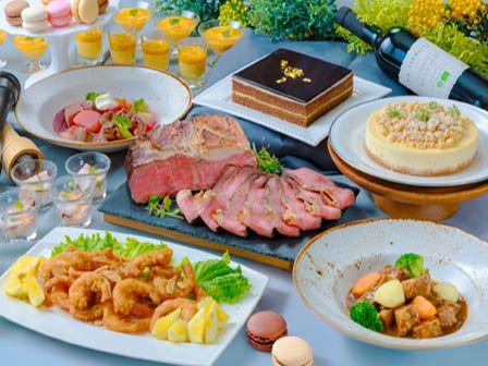 中部発　日帰り　大阪城　名古屋城　２つの名城桜見物とプリンスホテルランチブッフェ3