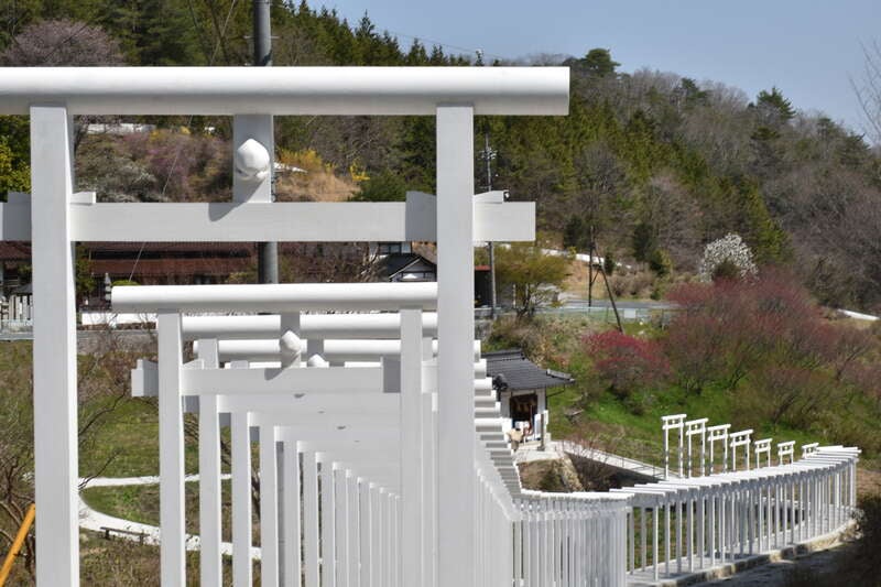 【高知県内発】 大型車両では行けない！白亜の千本鳥居「済渡寺（さいどうじ）」11,000株のあじさいとベンガラ色の赤い街並み吹屋　日帰り1