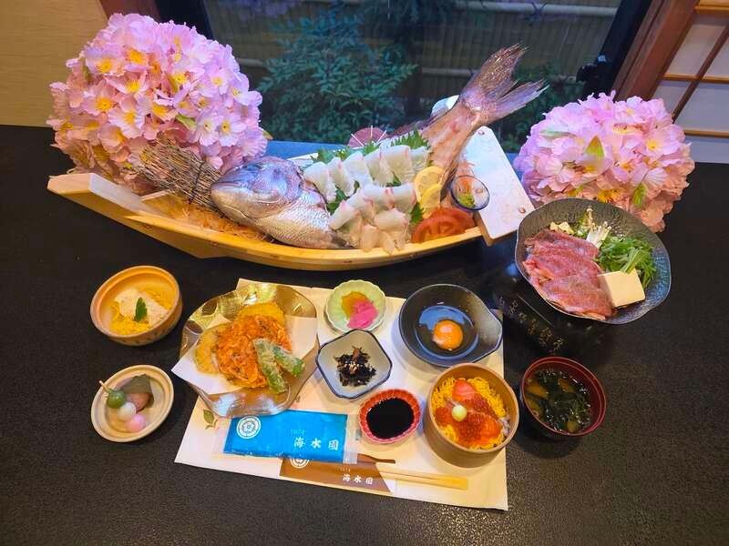 【奈良県内発】 天王川公園の「藤棚」と春薫る桜ダイ御膳　日帰り3