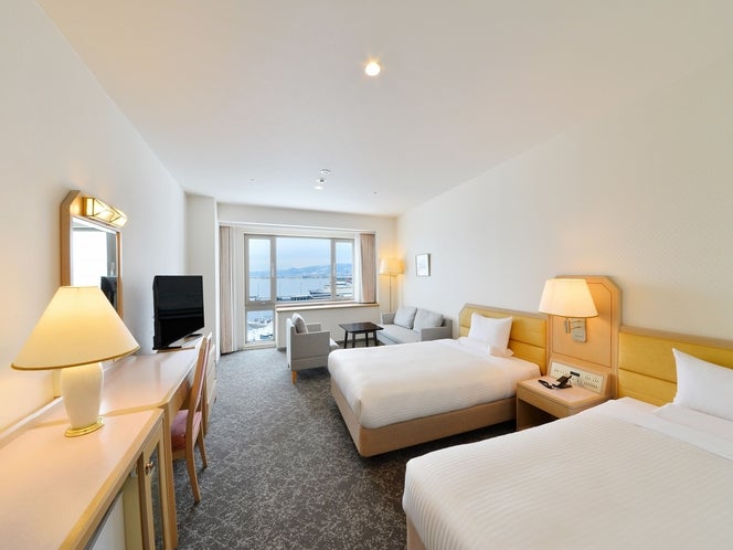 【羽田空港発】 朝食が自慢！ワンランク上の天然温泉付きホテル「函館国際ホテル」泊まる函館フリータイム4日間　トラピスチヌ修道院＆五稜郭公園の観光付き！たっぷり函館に７２時間以上滞在！3