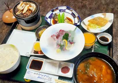 西海シマアジ旨造り膳とアナログが心地よい音浴博物館