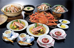 姫路・福崎　発
【夕日ヶ浦温泉花ゆうみ】選べるかに会席プラン1