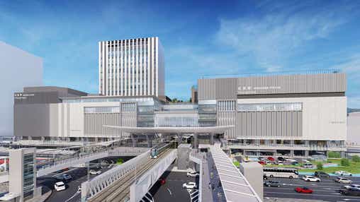 【光・下松・徳山発】広電貸切電車で全国初新駅へ高架乗り入れ体験(※)と祝・開業!広島新駅ビル「ミナモア」でお買い物 日帰り