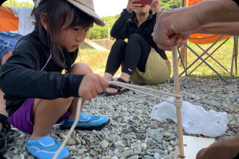 【新大阪・大阪・天王寺駅発】 《KoDoMoわんぱクラブ》～いかだ作り・釣り・宝探し・キャンプファイヤー～和歌山県の無人島に泊まる　わくわくマリンキャンプ３日間＜Web限定申込＞3