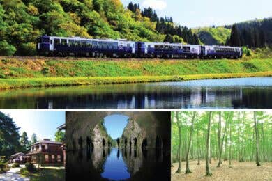 【広島駅・福山駅・新岩国駅・徳山駅発着／新幹線利用】リゾート列車「越乃Shu*Kura」車両貸切運行 金太郎温泉と越後湯沢温泉に泊まる ３日間 ～富山と新潟の“美”を訪ねて～