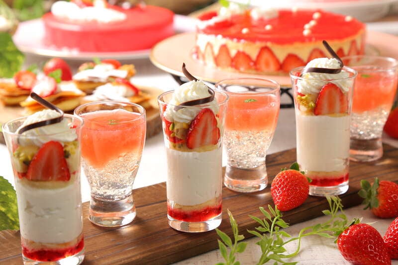 【栃木県内発】 季節限定！ホテルメイド『ストロベリー』スイーツ＆ランチブッフェ 春色の成田山新勝寺と大迫力の飛行機ビューポイント『成田市さくらの山』日帰り3