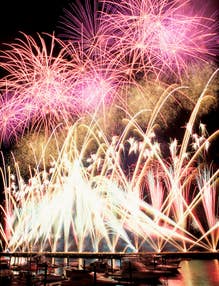 【仙台エリア発】 酒田の花火2025とシャインマスカット狩り【夜行2日間】