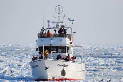 【羽田空港発】 羅臼流氷&野鳥クルーズと釧路湿原・網走・硫黄山・摩周湖・野付半島 3日間 ~屈斜路プリンスホテル&釧路プリンスホテルに宿泊~