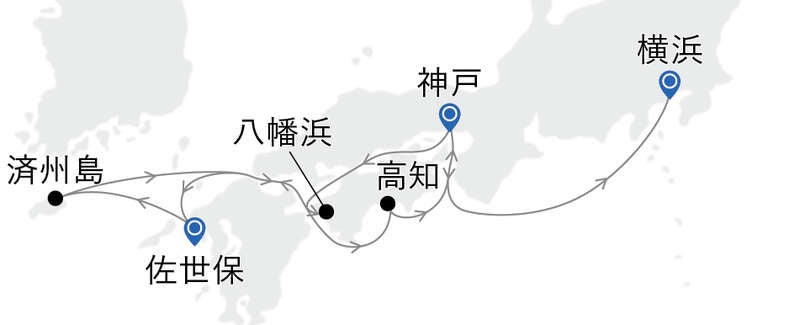 MITSUI OCEAN FUJI ペントハウススイート【佐世保発神戸着】夏クルーズ～済州島・高知～（5日間）2