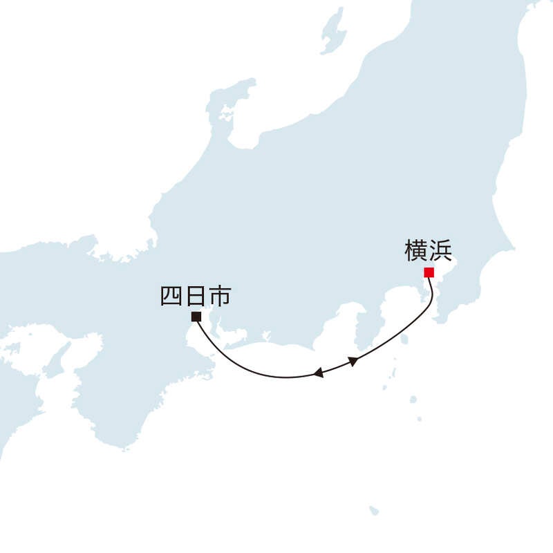 飛鳥Ⅲ ソロバルコニー／My ASUKA CLUB会員割引＆就航1周年キャンペーン適用【横浜発着】夏の週末　四日市クルーズ（4日間）1