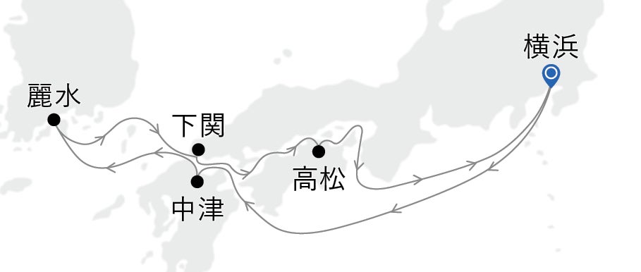 MITSUI OCEAN FUJI ベランダスイートＦ【横浜発着】夏の中津・下関クルーズ（8日間）2