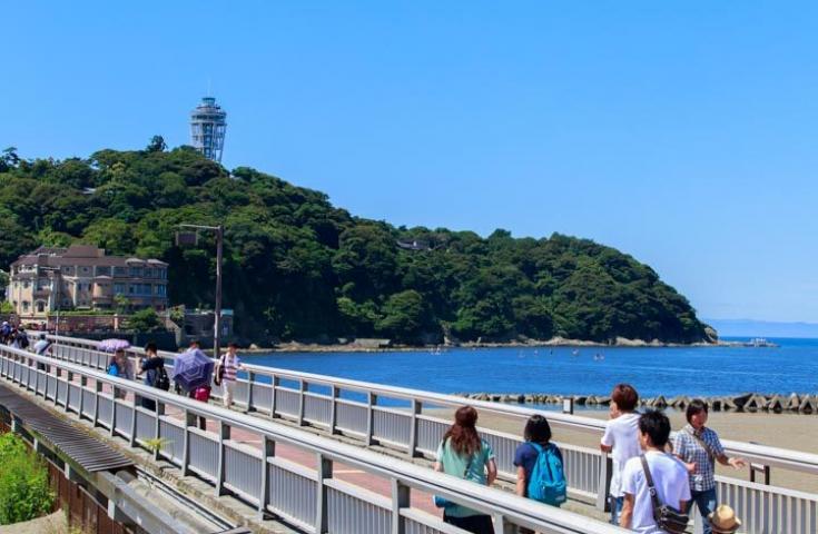 [池袋/新宿発]日本を代表する歴史スポットの古都・鎌倉散策＆アニメや映画のロケ地として有名で写真映えするスポットの江の島散策！(英語ガイド付)2