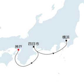 飛鳥Ⅲ アスカバルコニーＣ【神戸発横浜着】初夏の四日市・横浜クルーズ（4日間）