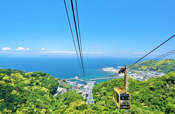 【新宿発】ロープウェイで登る絶景『鋸山』地獄のぞき＆『マザー牧場』たっぷり120分！！人気の昼食弁当付き♪　房総日帰りバスツアー2