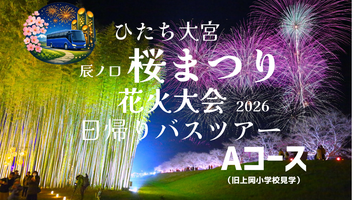 一夜限りの夜桜花火ツアー in 常陸大宮　Aコース1