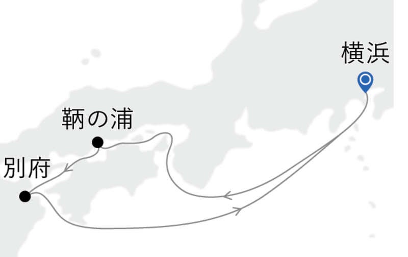 MITSUI OCEAN SAKURA オーシャンビュースイート【横浜発着】瀬戸内海・鞆の浦と別府クルーズ（6日間）2