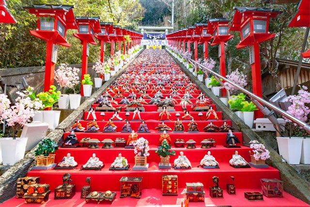 【新宿発】かつうらビッグひな祭り＆南房総ランチバイキング！　絢爛ひな祭りに房総の味覚やデザートも食べ放題で早春の南房総満喫♪日帰りバスツアー1