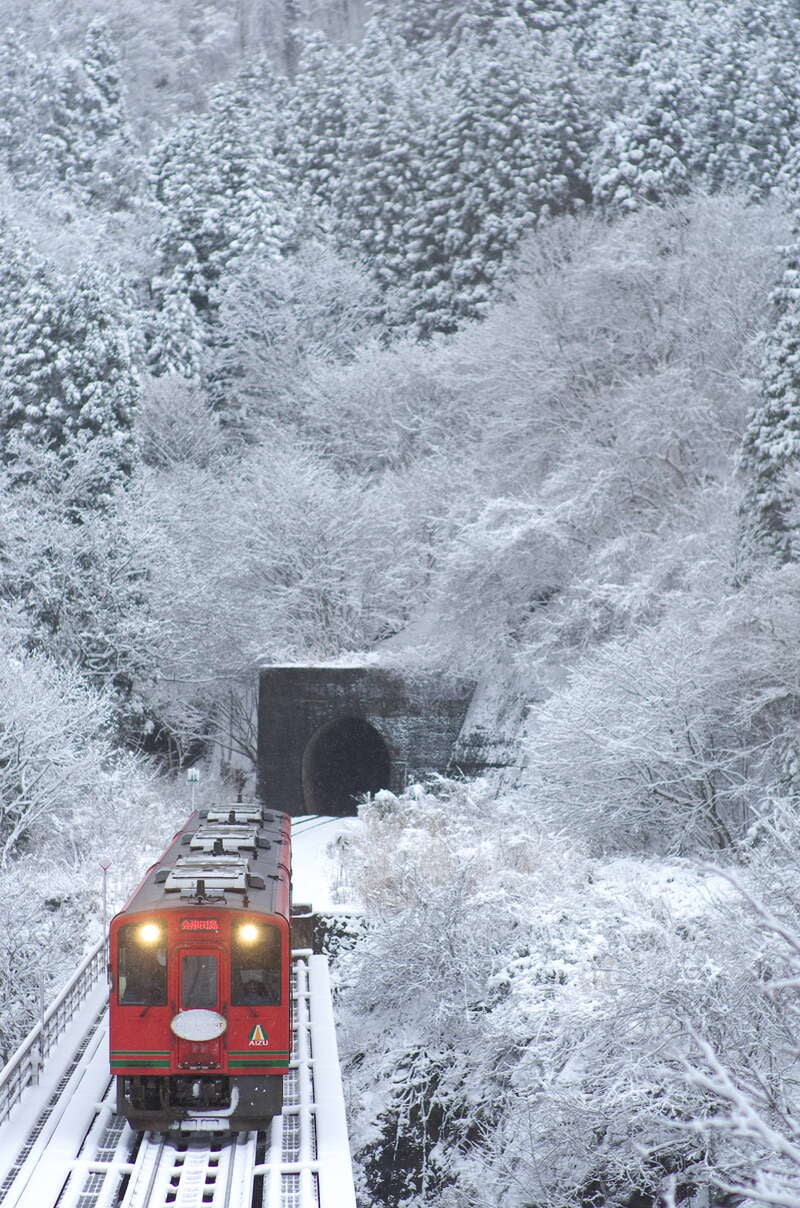 【高知龍馬空港発】 雪見風呂・会津鉄道雪見列車と水戸の梅　雪華競演の旅３日間2