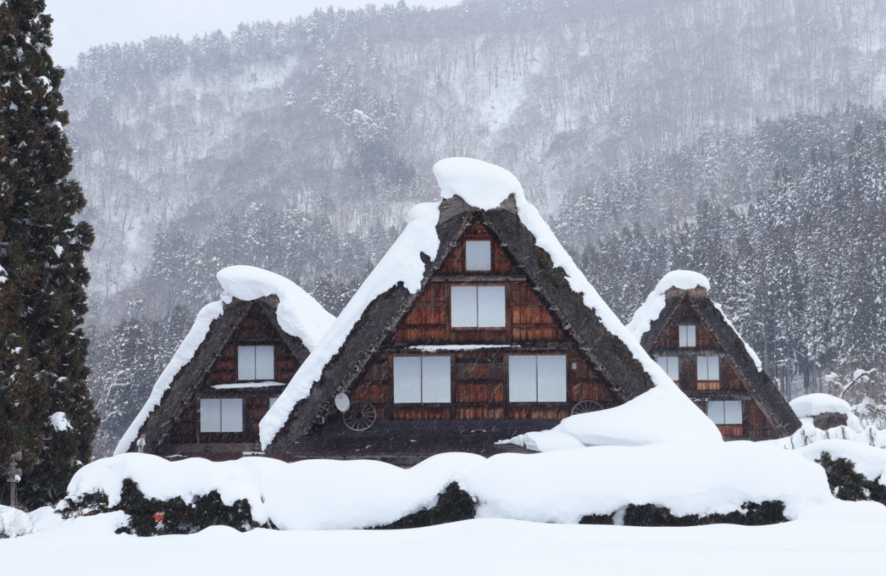 冬の5大絶景！雪の新穂高ロープウェイ・白川郷・飛騨大鍾乳洞＆「氷の渓谷」・高山と奥飛騨温泉郷2日間【藤井寺・五位堂・橿原神宮・大和八木発】3