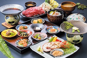 日本の棚田百選あらぎ島の棚田と熊野牛すき焼き御膳2