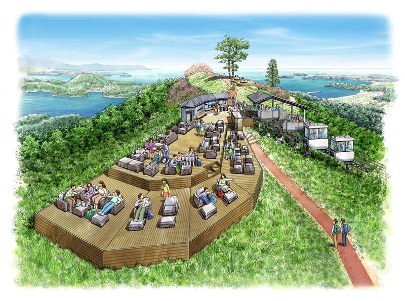 【秋田市内発】 2026年7月開業予定　山頂展望テラス「亀山テラス360° Kesennuma Oshima」と大江戸温泉物語　良泉湧き出る鳴子温泉 2日間2