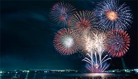 ★最前列観覧★【姫路駅バス送迎付き椅子席観覧プラン】姫路花火