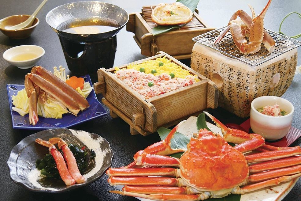 ＜鳥取＞かにシーズン到来！鳥取砂丘でかに7品「特選かに料理」のご昼食【垂水･名谷･西鈴蘭台出発】1