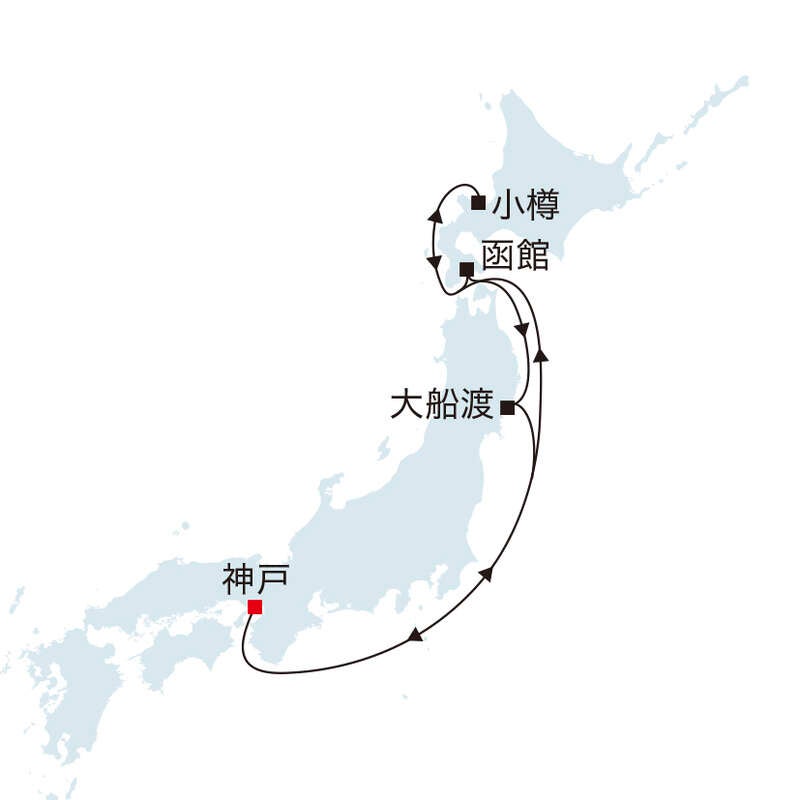 飛鳥Ⅲ アスカバルコニーＡ【神戸発着】秋の北海道・みちのくクルーズ（９日間）／My ASUKA CLUB会員割引・新料金適用1