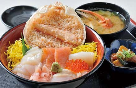 [札幌発]新造船・流氷砕氷船『ガリンコ号III・IMERU』乗船体験とカニ・いくら・ほたてが入った豪華流氷丼の昼食に舌鼓！ライトアップした幻想的の氷の祭典・層雲峡氷瀑まつりを楽しむ欲張り満喫プラン