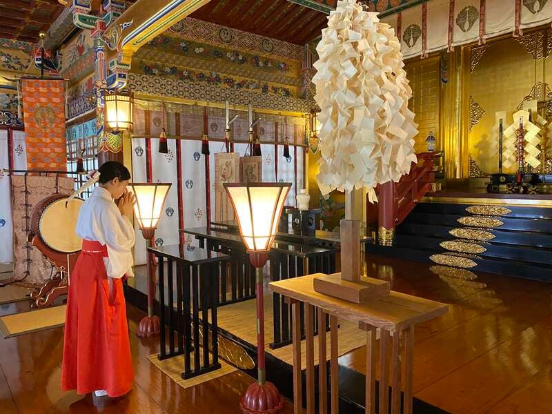 【小倉・黒崎・引野発】 ヒラスのしゃぶしゃぶ＆伊万里牛陶板焼き膳を食す！祐徳稲荷神社巫女舞祈願と大クスの武雄神社 肥前新春二社参り　日帰り2