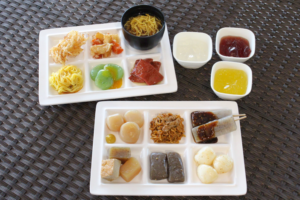 【上三川・宇都宮発着】ラスク・本物そっくりなこんにゃくランチ・明太子・スイーツ食べ比べ　 よくばりお買い物と試食旅【昼食バイキング付き】2