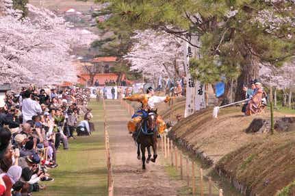 【岡山駅発】 鷲原八幡宮「流鏑馬神事」と徳佐八幡宮「しだれ桜」 日帰り