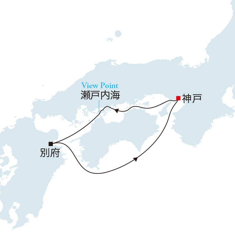 飛鳥Ⅲ アスカバルコニーＤ【神戸発着】秋の瀬戸内 別府クルーズ（4日間）1