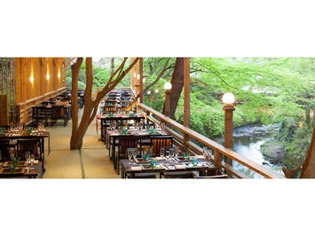 【名古屋発】しょうざんリゾート京都の渓涼床で本格京会席＆七夕風鈴まつり＆下鴨神社で涼む糺の森1