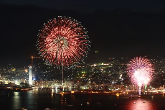 【バスハイク／天神・博多発着】 ＜8月13日限定!!＞ 水中花火・フェニックス・一尺五寸玉 第42回 関門海峡花火大会1