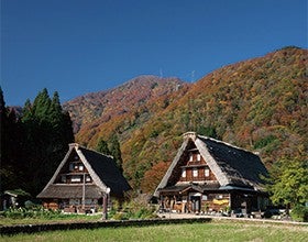 黒部峡谷鉄道トロッコ電車と世界遺産五箇山合掌造り集落2
