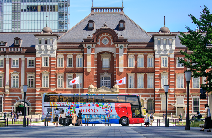 [VIP view Tour] シティコース 【16:50発】オープントップで壮快！東京見学＜GPS付自動音声ガイドシステム搭載＞1