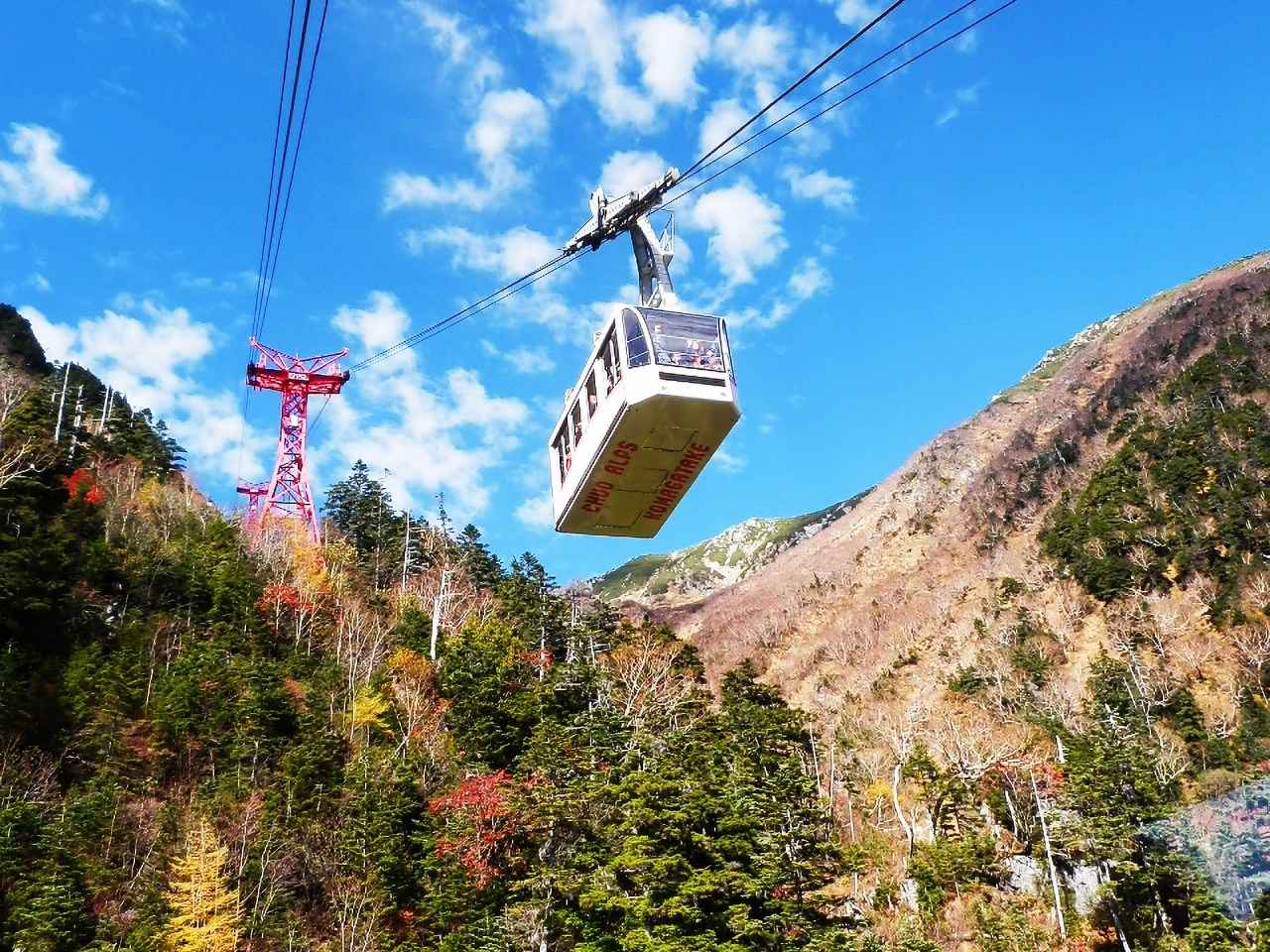駒ヶ岳ロープウェイで行く！中央アルプス・紅葉の「千畳敷カール」と「赤沢森林鉄道」2日間【藤井寺・五位堂・橿原神宮・大和八木発】1