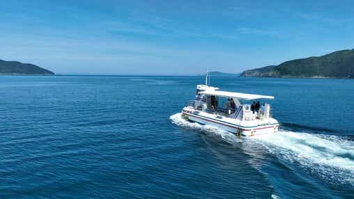 【愛媛県内発】 美しいブルー煌めく愛南へ!海底が見える船「ユメカイナ」と外泊・石垣の里 日帰り