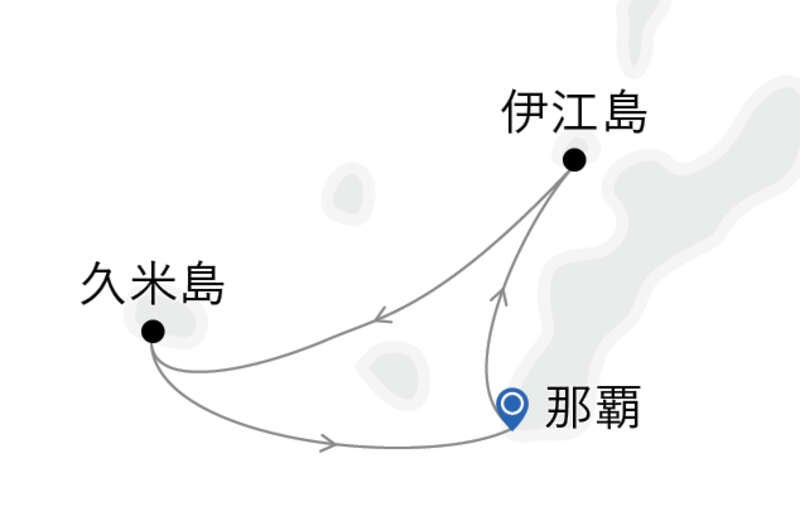 MITSUI OCEAN SAKURA ベランダスイートＤ【那覇発着】飛んでクルーズ沖縄Dコース～伊江島・久米島～（4日間）2